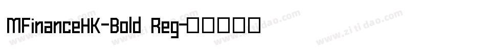 MFinanceHK-Bold Reg字体转换